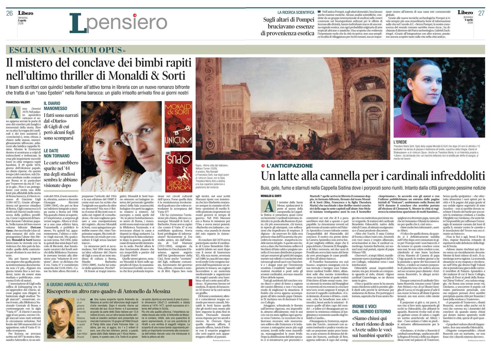 Unicum Opus su Libero Quotidiano