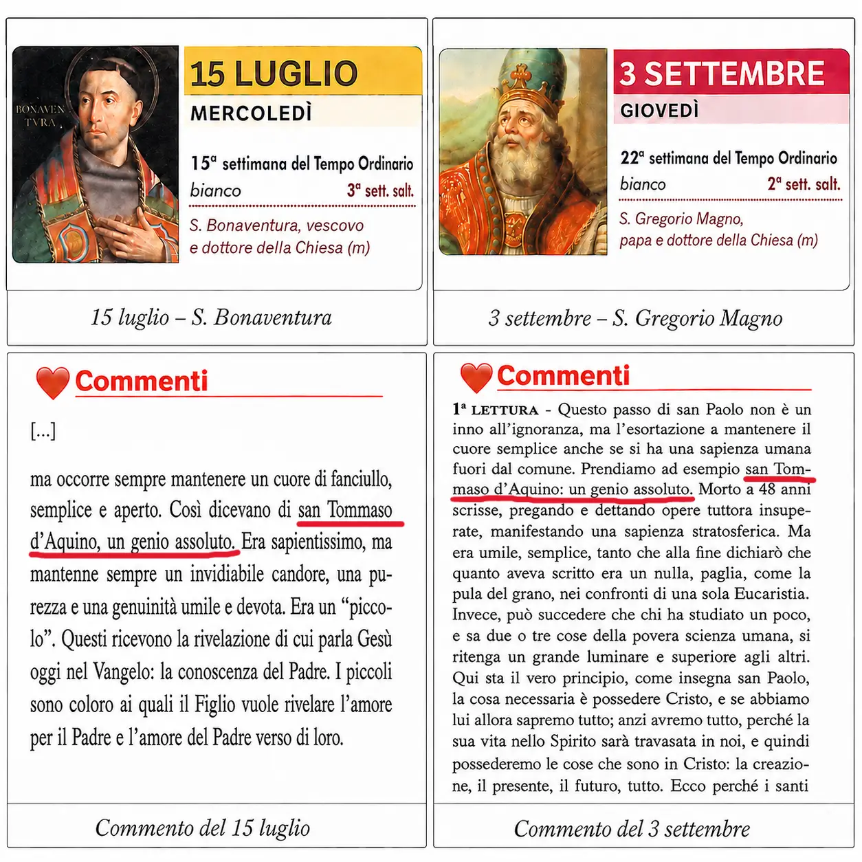 ­­­Padre Serafino Tognetti e san Tommaso fuori stagione